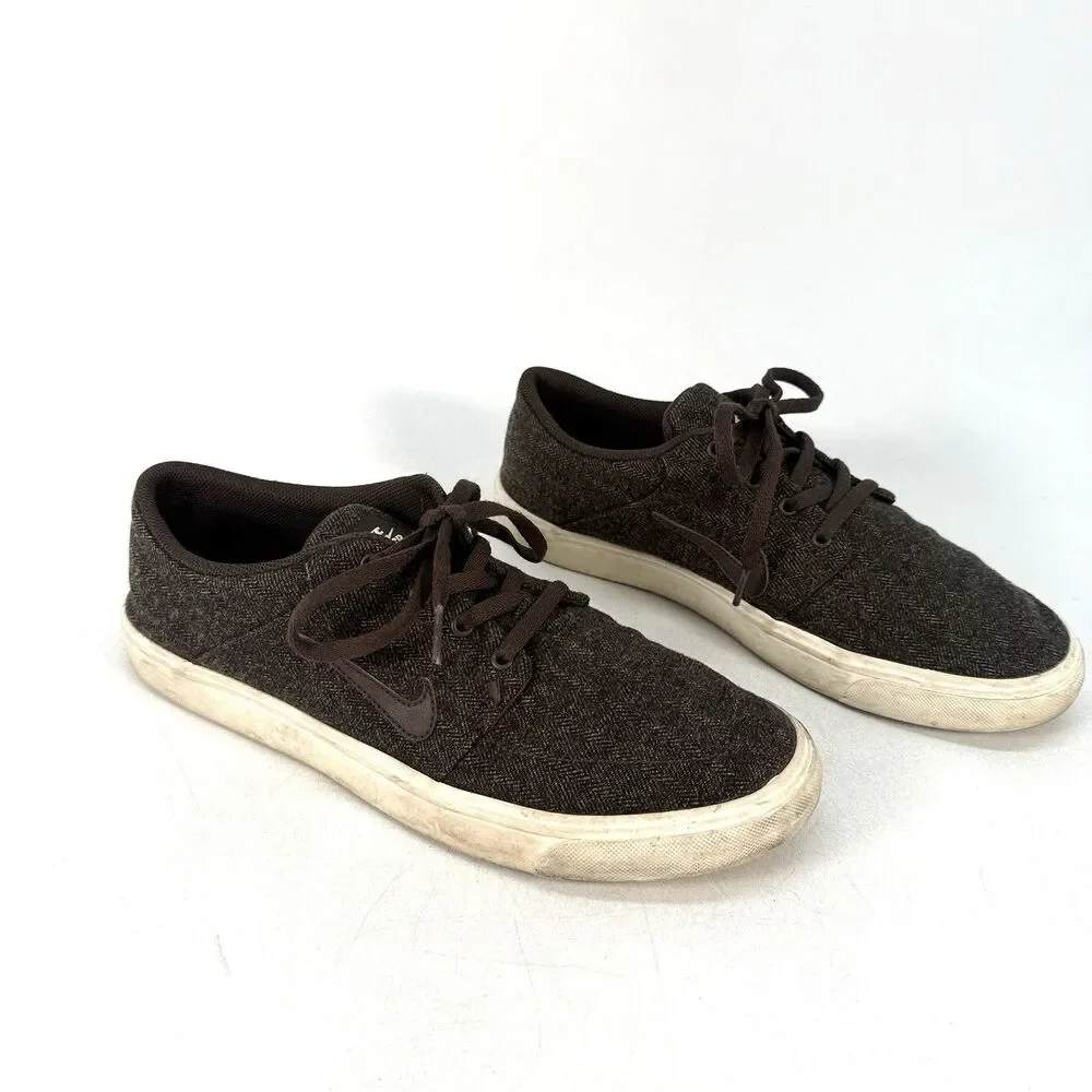 Nike SB Canvas Sneakers Lace Up807399-221 Brown Mens Size 9